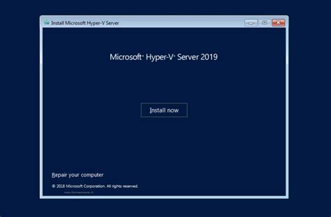 Activer hyper v windows server 2019